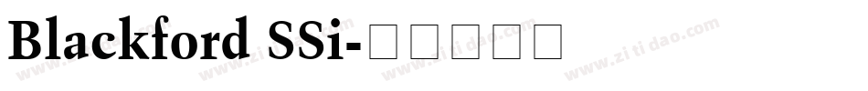 Blackford SSi字体转换